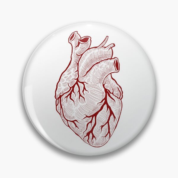 Item preview, Anatomical heart red - white background designed and sold by artsy-cici.