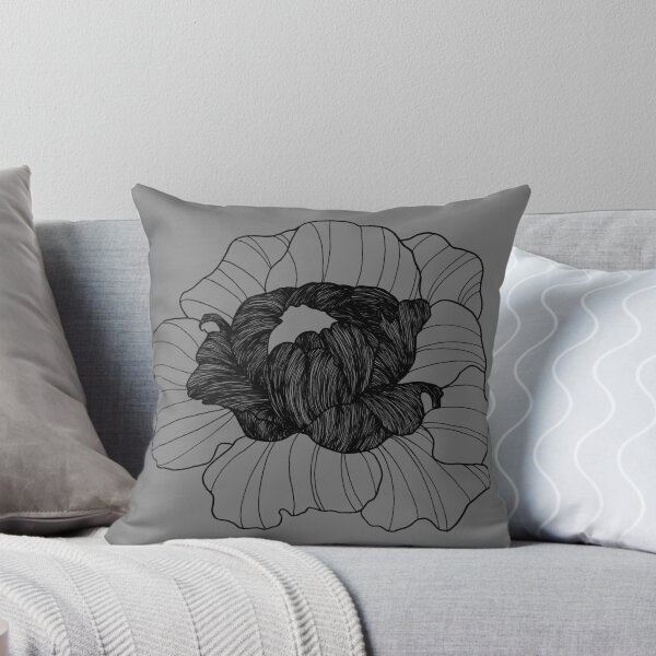Artikelvorschau, Floral Fine Line Hand skizzierte Feder und Design entworfen und verkauft von SheelaSheek.