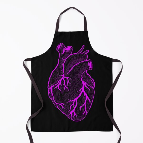 Item preview, Anatomical heart pink - black background designed and sold by artsy-cici.