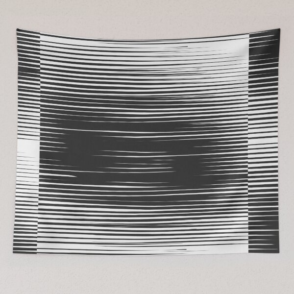 Item preview, Black and White Line Pattern designed and sold by hashnan21.