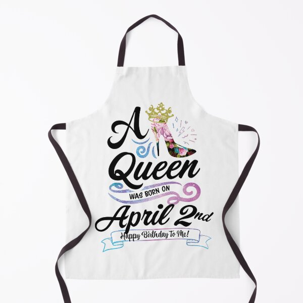 Item preview, A Queen Was Born On April 2nd - April Birthday, Gift for Her, Gift for Mom, Daughter Gift, Best Friend Gift, Sister Gift, Personalized date designed and sold by ApparelEveryday.