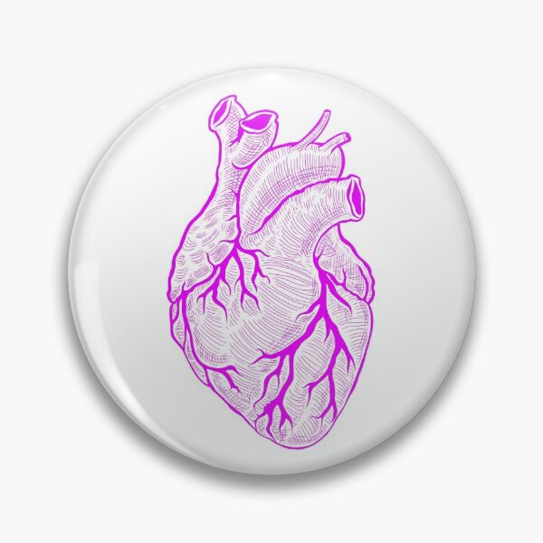 Item preview, Anatomical heart pink - white background designed and sold by artsy-cici.