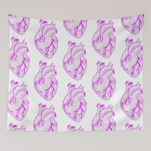 Item preview, Anatomical heart pink - white background designed and sold by artsy-cici.