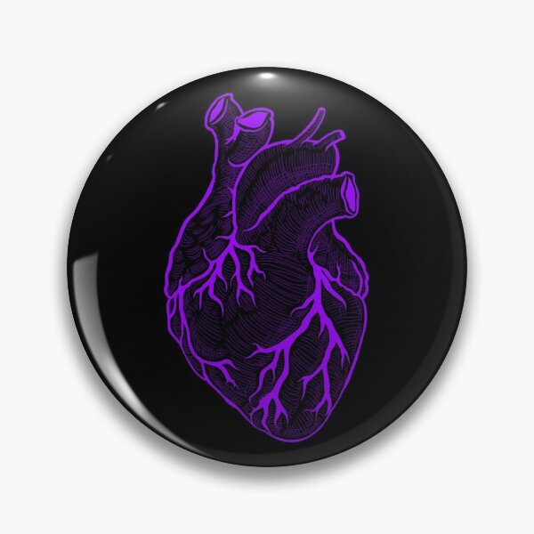 Item preview, Anatomical heart purple - black background designed and sold by artsy-cici.