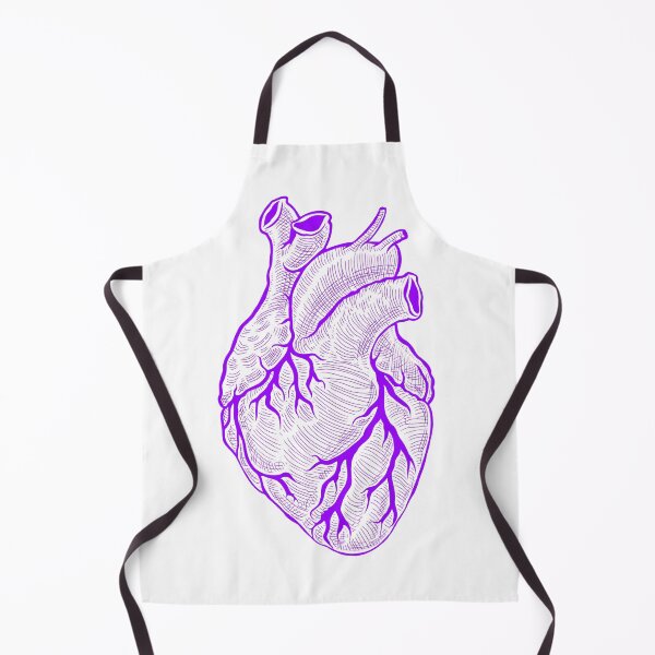 Item preview, Anatomical heart purple - white background designed and sold by artsy-cici.