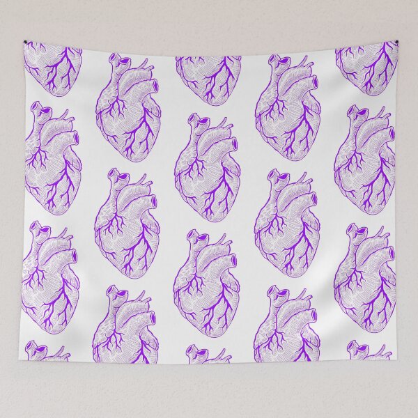 Item preview, Anatomical heart purple - white background designed and sold by artsy-cici.