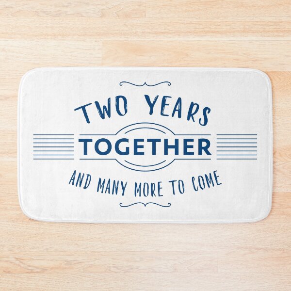 Item preview, Two Years together couple anniversary text designed and sold by IngaDesign.
