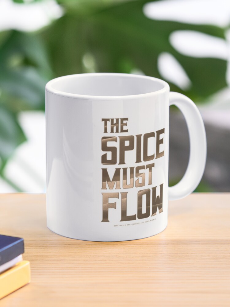 Thumbnail 1 of 6, Coffee Mug, Dune - The Spice Must Flow (Dark) - designed and sold by Printerially.