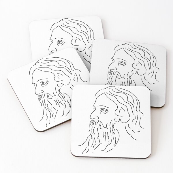Item preview, Rabindranath Tagore black print designed and sold by FCEalin.