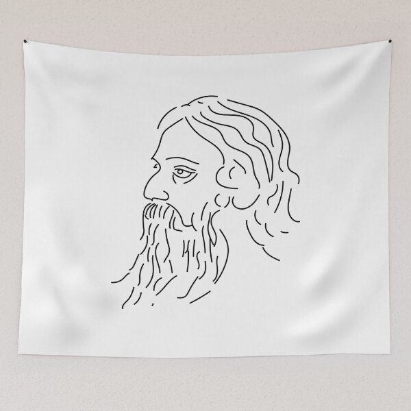 Item preview, Rabindranath Tagore black print designed and sold by FCEalin.