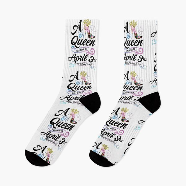 Item preview, A Queen Was Born On April 3rd - April Birthday, Gift for Her, Gift for Mom, Daughter Gift, Best Friend Gift, Sister Gift, Personalized date designed and sold by ApparelEveryday.