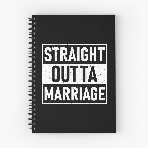 Item preview, Straight Outta Marriage Funny Divorce Bad Breakup Divorcee designed and sold by wackodesign.