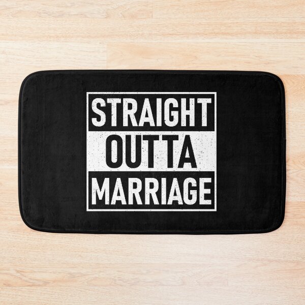 Item preview, Straight Outta Marriage Funny Divorce Bad Breakup Divorcee designed and sold by wackodesign.