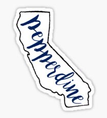 Pepperdine University State Outline Sticker