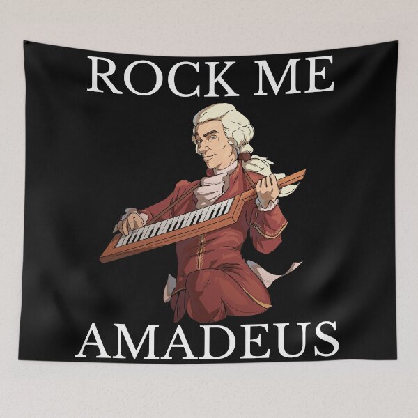 Item preview, Rock Me Amadeus black designed and sold by KingsManKind.
