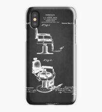 BARBER'S CHAIR PATENT 1910 iPhone Case/Skin