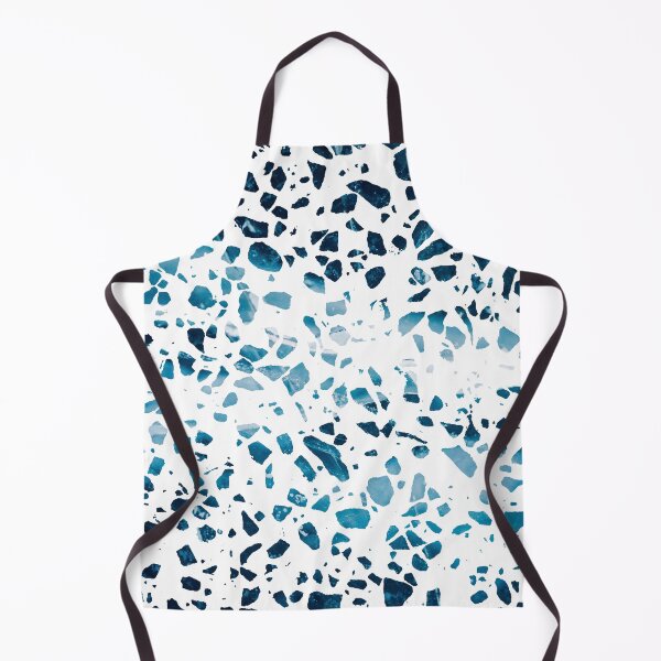 Item preview, Abstract Terrazzo Mosaic Navy and Light Blue Pattern designed and sold by idovedesign.