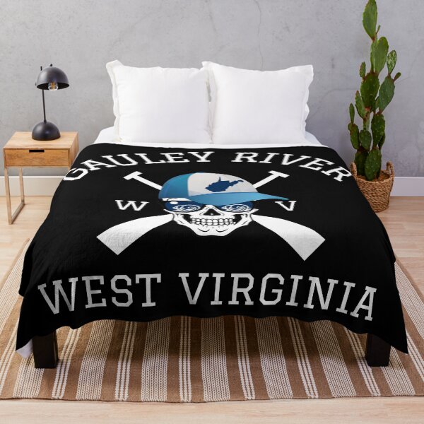Item preview, Gauley River West Virginia Whitewater Rafting, Kayaking Canoeing Skull Adventure WV Stickers Shirt designed and sold by Pittsburgh 412 Steel City Yinzers.