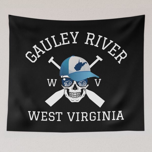 Item preview, Gauley River West Virginia Whitewater Rafting, Kayaking Canoeing Skull Adventure WV Stickers Shirt designed and sold by Pittsburgh 412 Steel City Yinzers.