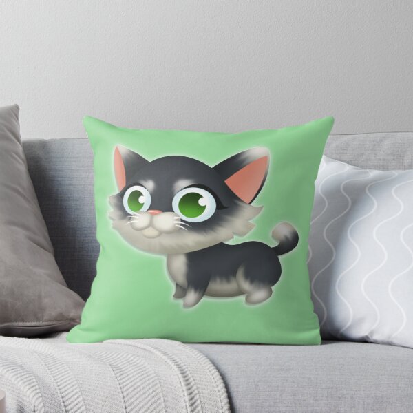 Item preview, cute cat with red nose designed and sold by aruvanita.