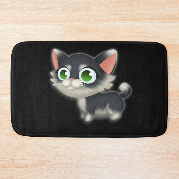 Item preview, cute cat with red nose designed and sold by aruvanita.
