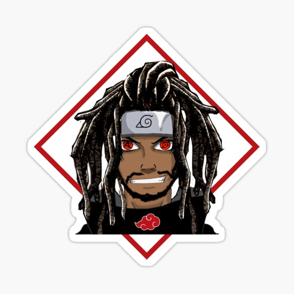 African American Otaku Anime Characters Sticker For Sale By Cartrica Redbubble