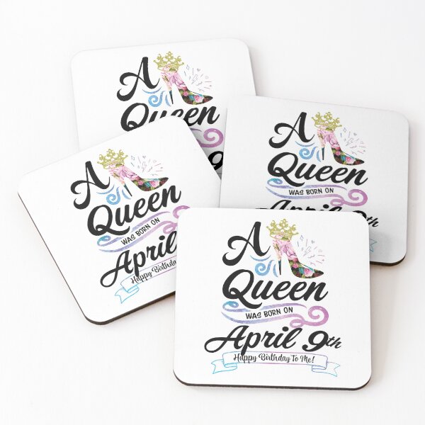 Item preview, A Queen Was Born On April 9th - April Birthday, Gift for Her, Gift for Mom, Daughter Gift, Best Friend Gift, Sister Gift, Personalized date designed and sold by ApparelEveryday.
