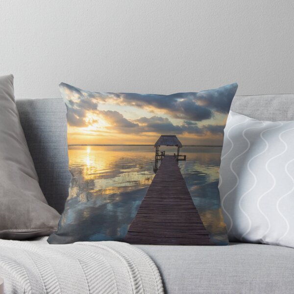 Artikelvorschau, Cottage Dock, Sunrise Dock, Dock Sunrise, Sunrise Dock Szene, Metall Fotodrucke, Bild auf Metall, Metall Kunstdrucke, Metall Bilddrucke entworfen und verkauft von eyesight4vision.