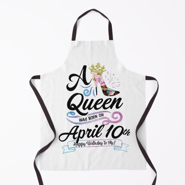 Item preview, A Queen Was Born On April 10th - April Birthday, Gift for Her, Gift for Mom, Daughter Gift, Best Friend Gift, Sister Gift, Personalized date designed and sold by ApparelEveryday.