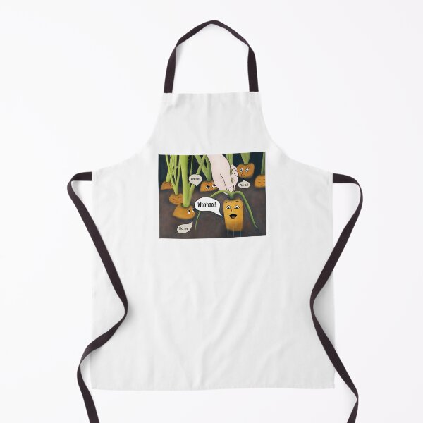 Item preview, Carrots Do Scream – funny cartoon characters on white background designed and sold by Crystal Raymond.