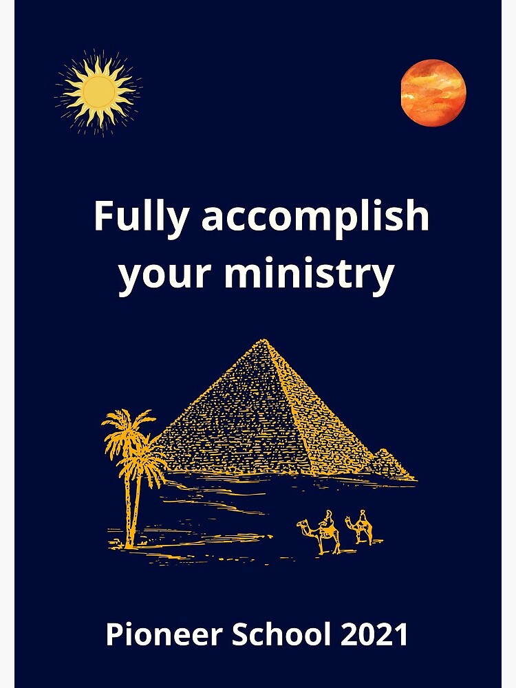 Gift for JW Pioneer: Fully accomplish ministry Notebook