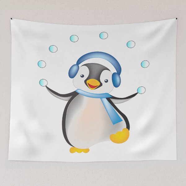 Artikelvorschau, Pinguin genießt die Winter entworfen und verkauft von macbethe.