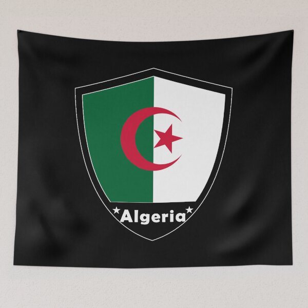 Item preview, Algeria Flag Badge designed and sold by Gina-Driada.