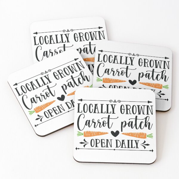 Item preview, LOCALLY GROWN CARROT PATCH OPEN DAILY designed and sold by teemaker24.