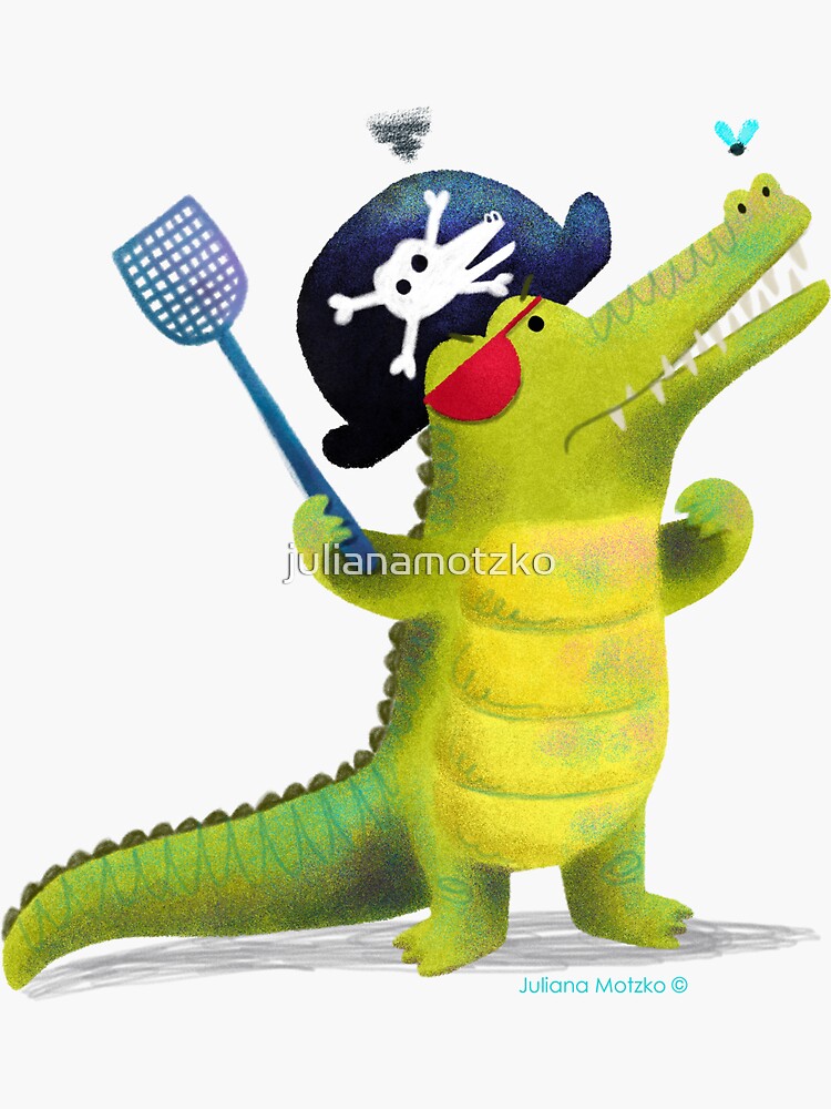 Captain Pirate Crocodile by julianamotzko