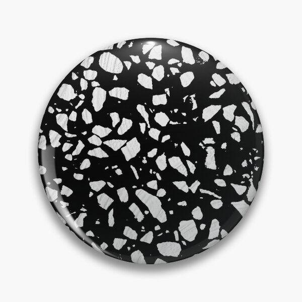 Item preview, Abstract Terrazzo Mosaic Black and White Pattern designed and sold by idovedesign.