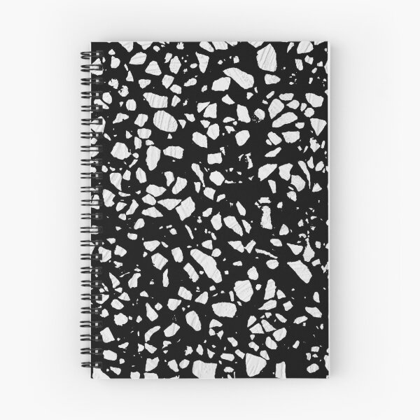 Item preview, Abstract Terrazzo Mosaic Black and White Pattern designed and sold by idovedesign.