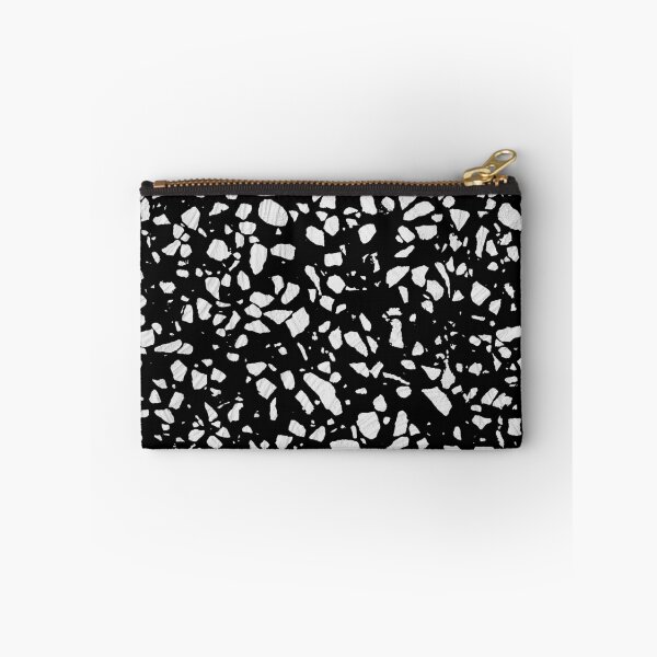 Item preview, Abstract Terrazzo Mosaic Black and White Pattern designed and sold by idovedesign.