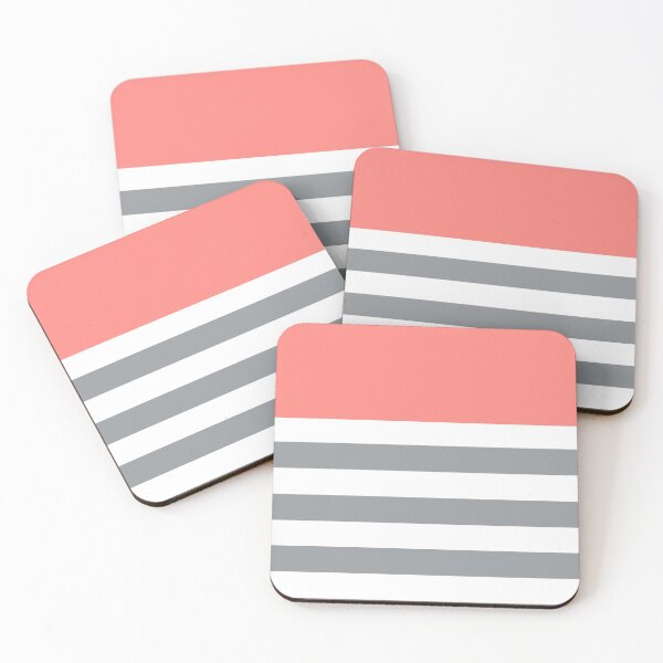 Item preview, Pink with grey stripe pattern designed and sold by MickeyEdwards.
