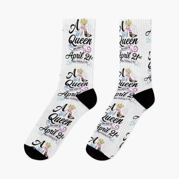 Item preview, A Queen Was Born On April 21st - April Birthday, Gift for Her, Gift for Mom, Daughter Gift, Best Friend Gift, Sister Gift, Personalized date designed and sold by ApparelEveryday.