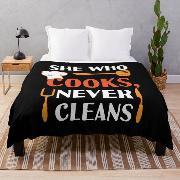 Item preview, She who Cooks never Clean Cooking Hat Funny Cook Chef designed and sold by Rzelemenz.