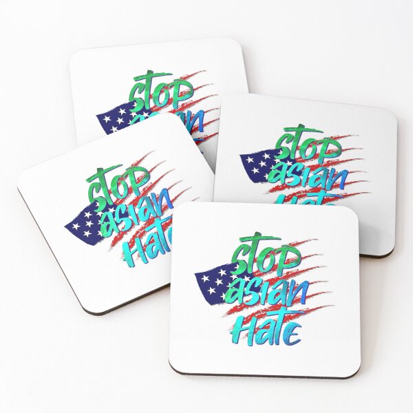 Item preview, Copy of Stop Asian Hate with an American flag  AAPI Asian Lives Matter Sticker designed and sold by R.U BOLD.