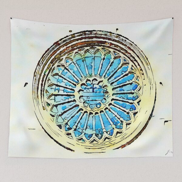 Item preview, Fossanova abbey: rose window designed and sold by Giuseppe Cocco.
