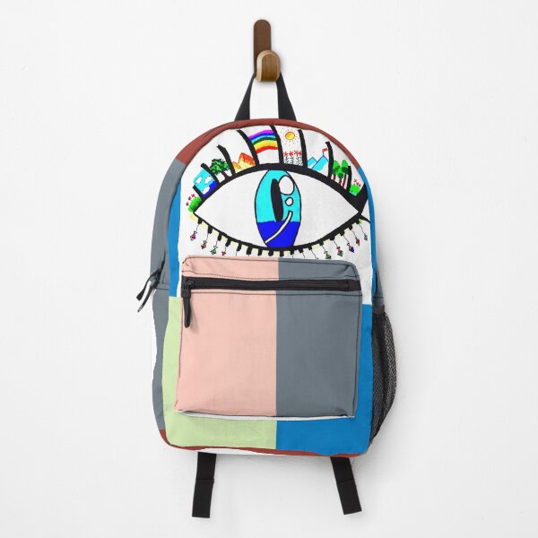 Item preview, Blue eye inside colorful box of random colors designed and sold by FCEalin.