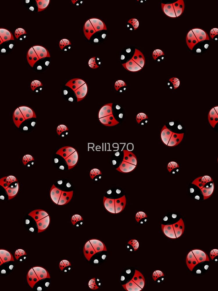 Thumbnail 5 of 5, A-Line Dress, Pretty Ladybug Pattern designed and sold by Rell1970.