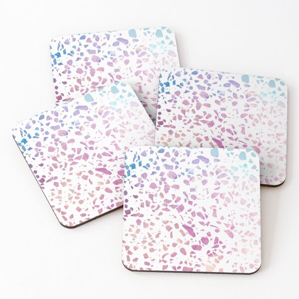 Item preview, Abstract Terrazzo Mosaic Pink and Blue Pattern designed and sold by idovedesign.
