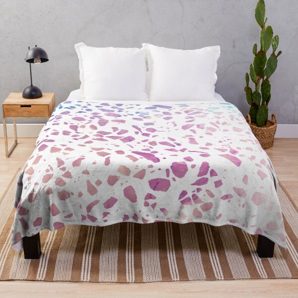 Item preview, Abstract Terrazzo Mosaic Pink and Blue Pattern designed and sold by idovedesign.
