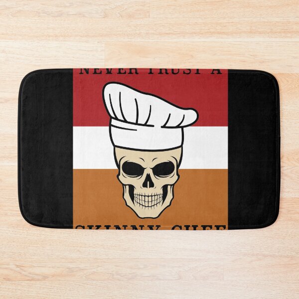 Item preview, Never Trust a Skinny Chef  Cooking Hat Funny Cook Chef    designed and sold by Rzelemenz.