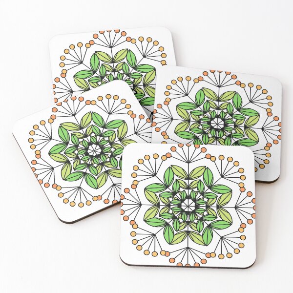 Item preview, Green Geometric Floral Isotope  designed and sold by ckylin.