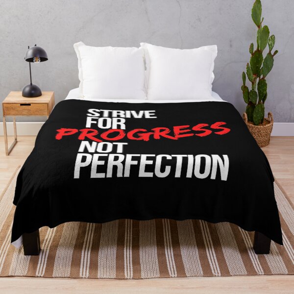 Item preview, Strive For Progress Not Perfection - Motivational Mindset designed and sold by CWolff.